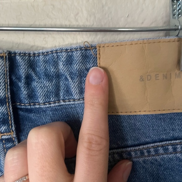 &DENIM 90s Distressed Straight Medium Wash Leg Jeans Women’s Size 2 - Picture 15 of 16